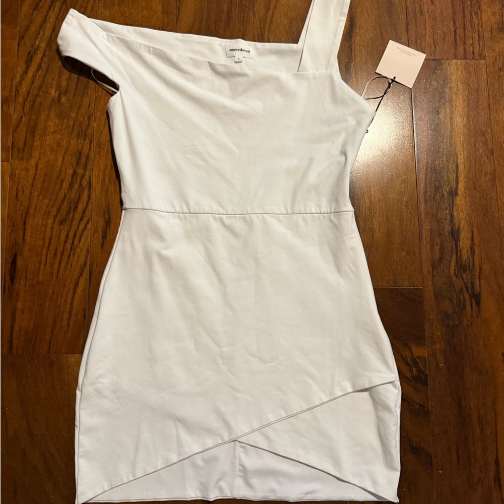 Revolve Superdown Fallon Asymmetrical Mini Dress